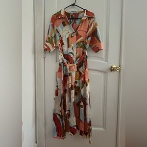 Zara belted dress